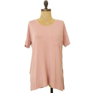 Heather By Bordeaux Origin Pocket Tee S Prism Tee Relaxed Short Sleeve Top B78